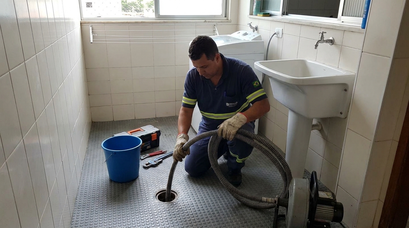 Desobstrução na Cozinha em Sorocaba‑SP